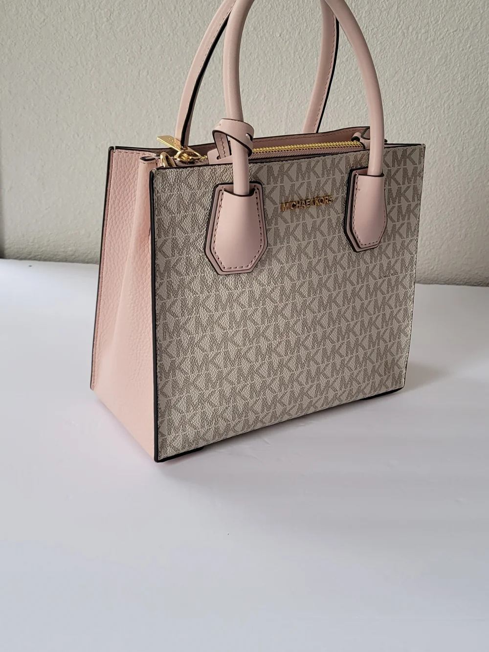 Michael Kors Pink and Vanilla Signature Tote